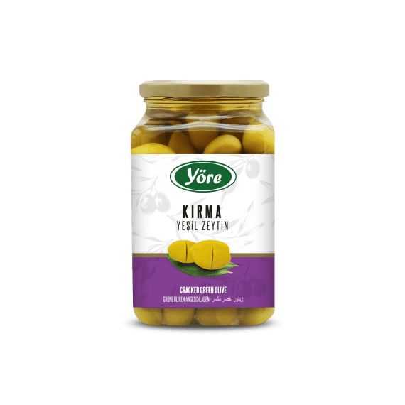 Cracked  Green Olive