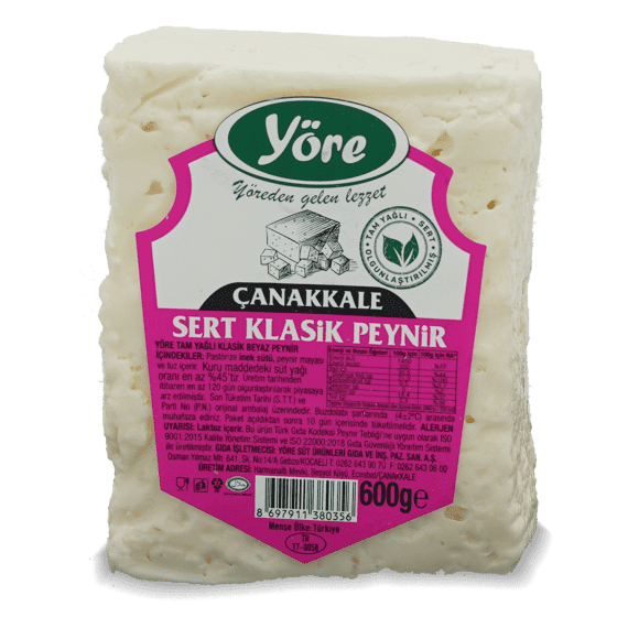 Yöre Çanakkale Tam Yağlı  Klasik Beyaz Peynir (İnek)
