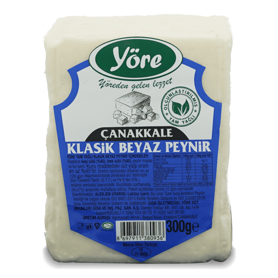 Yöre Çanakkale Tam Yağlı Klasik Beyaz Peynir  (Keçi)